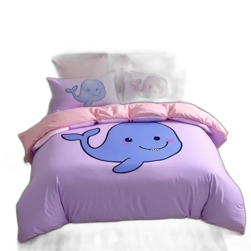furniture, 3d render, photorealistic, concept art, vaporwave, pastel, blue, bed transparent PNG cut-out