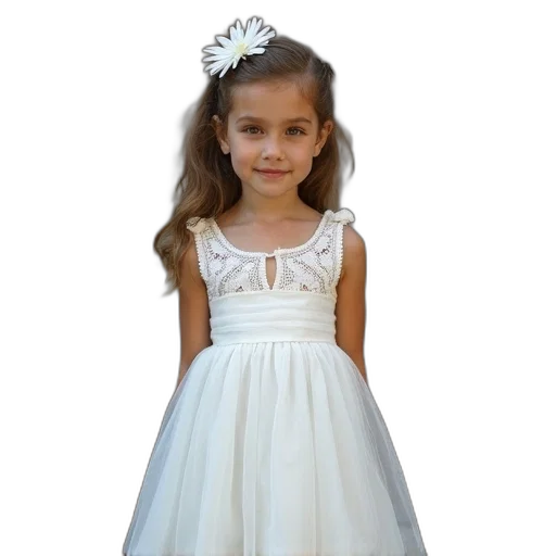 dress, crown, photorealistic, 3d render, young, girl, white, lace transparent PNG cut-out