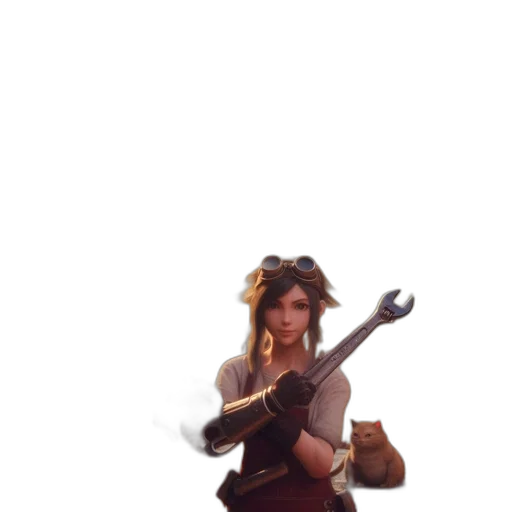 staff, weapon, sword, face, concept art, fantasy art, pixel art, 3d render transparent PNG cut-out