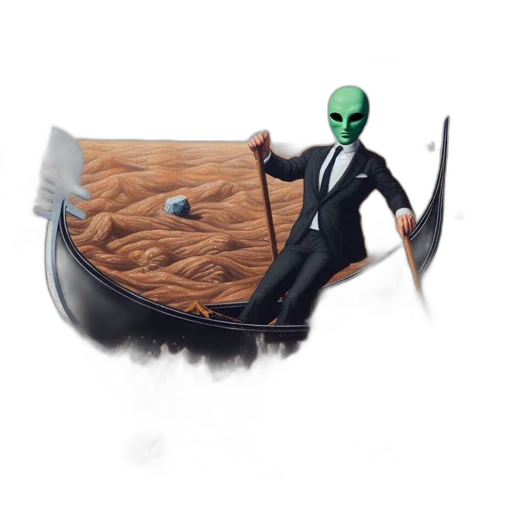 mask, creature, furniture, umbrella, concept art, fantasy art, pixel art, 3d render transparent PNG cut-out