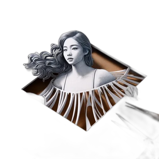 hair, jewelry, crown, umbrella, photorealistic, 3d render, fantasy art, concept art transparent PNG cut-out