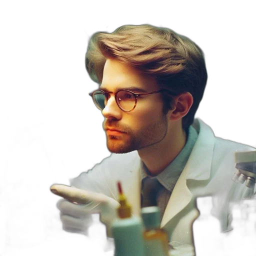 face, staff, concept art, photorealistic, cartoon, comic book art, neon lights, man transparent PNG cut-out