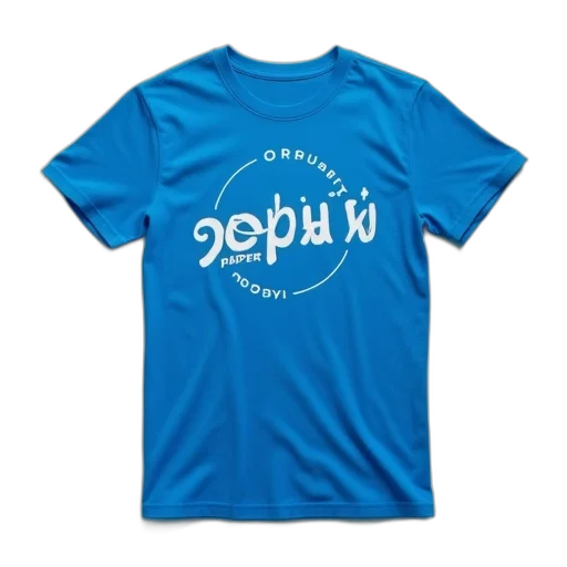 blue, logo, shirt, says transparent PNG cut-out