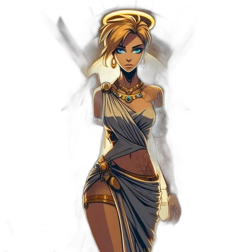 staff, concept art, fantasy art, pixel art, comic book art, golden, earth tones, dark transparent PNG cut-out