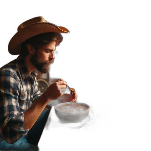 hat, food, face, robot, photorealistic, concept art, 3d render, oil painting transparent PNG cut-out