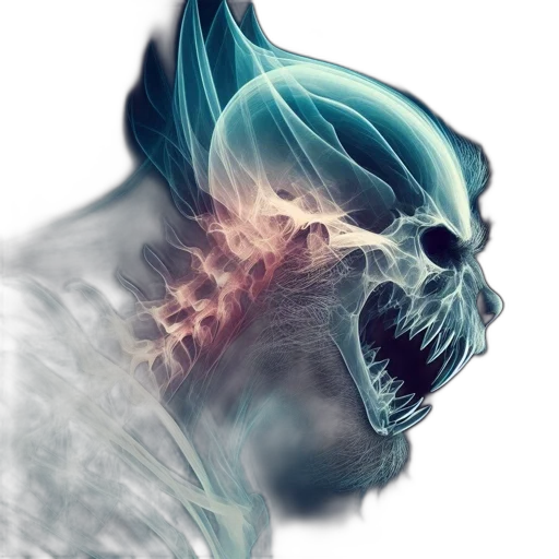 face, mask, creature, photorealistic, concept art, 3d render, ghostly, ethereal transparent PNG cut-out