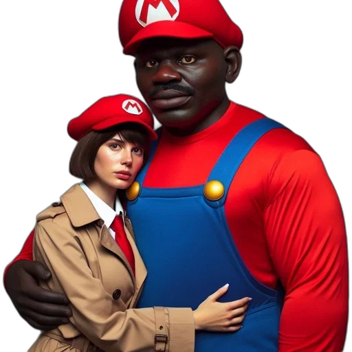 jacket, hat, dress, animal, concept art, comic book art, two, individuals transparent PNG cut-out