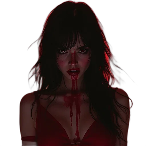 face, concept art, photorealistic, comic book art transparent PNG cut-out