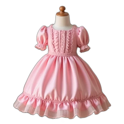 dress, 3d render, cute, little transparent PNG cut-out