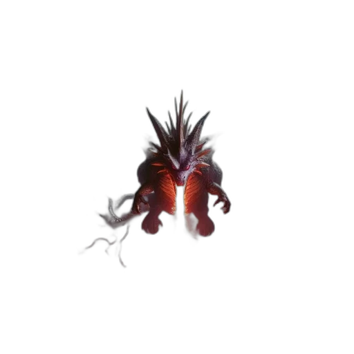 creature, hair, crown, dragon, concept art, 3d render, pixel art, fantasy art transparent PNG cut-out
