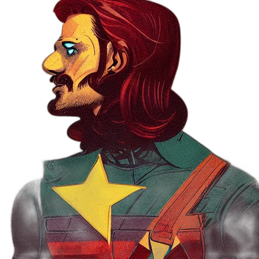 jacket, face, mask, staff transparent PNG cut-out