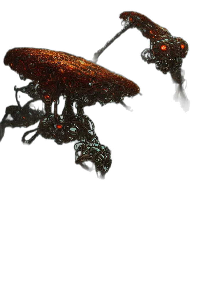 creature, robot, animal, staff transparent PNG cut-out