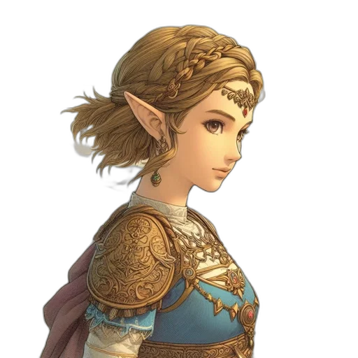 crown, face, staff, sword, fantasy art, concept art, pixel art, 3d render transparent PNG cut-out
