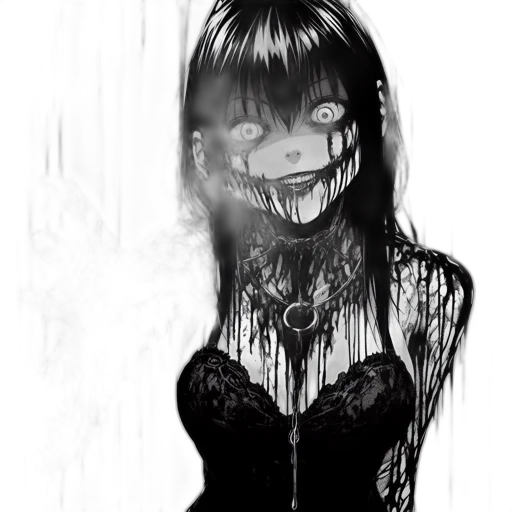 mask, face, creature, dress, comic book art, concept art, fantasy art, anime transparent PNG cut-out