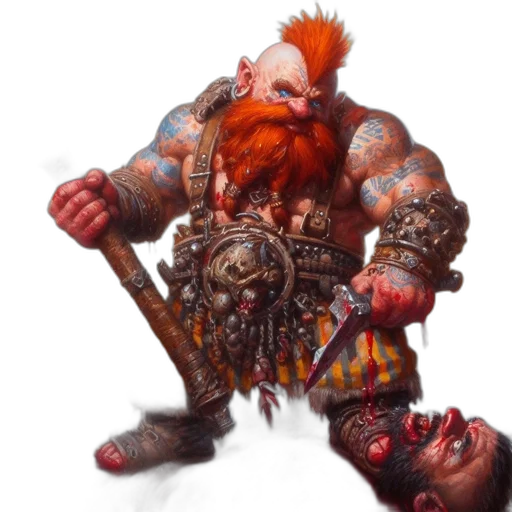 weapon, staff, concept art, fantasy art, photorealistic, 3d render, dwarf, warrior transparent PNG cut-out