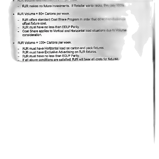 document, outlines, conditions, rjr, volume-based, cost, share, program transparent PNG cut-out