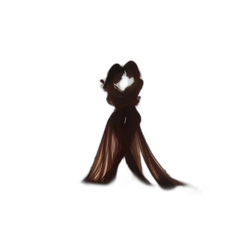 hair, dress, staff, jewelry, 3d render, concept art, pixel art, fantasy art transparent PNG cut-out