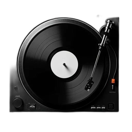 weapon, robot, 3d render, photorealistic, black, turntable, record, has transparent PNG cut-out
