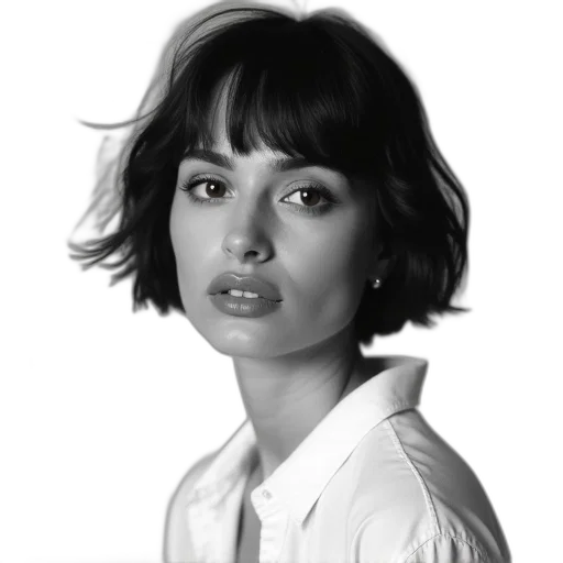 face, hair, staff, jacket, photorealistic, cartoon, pencil sketch, oil painting transparent PNG cut-out