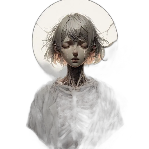 mask, hat, face, creature, watercolor, concept art, fantasy art, photorealistic transparent PNG cut-out