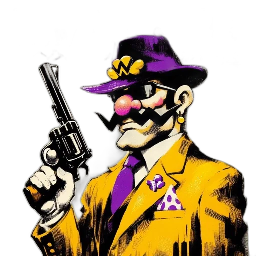 weapon, staff, comic book art, concept art, cartoon, pixel art, sophisticated, gun-wielding transparent PNG cut-out