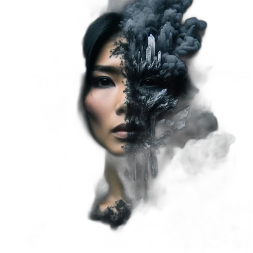 mask, face, dragon, robot, photorealistic, fantasy art, concept art, 3d render transparent PNG cut-out