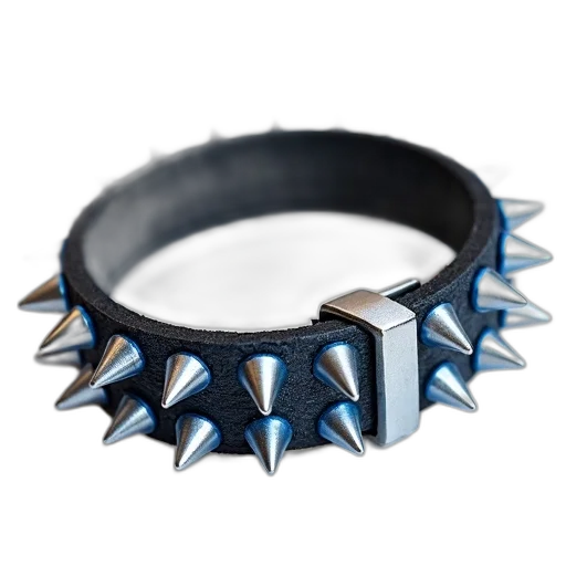 jewelry, crown, weapon, 3d render, close-up, image, black, blue transparent PNG cut-out