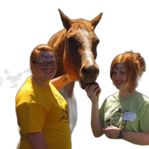 staff, animal, hair, creature, photorealistic, two, people, stand transparent PNG cut-out