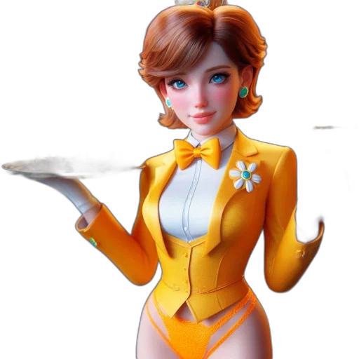 staff, dress, robot, jacket, concept art, 3d render, cartoon, fantasy art transparent PNG cut-out