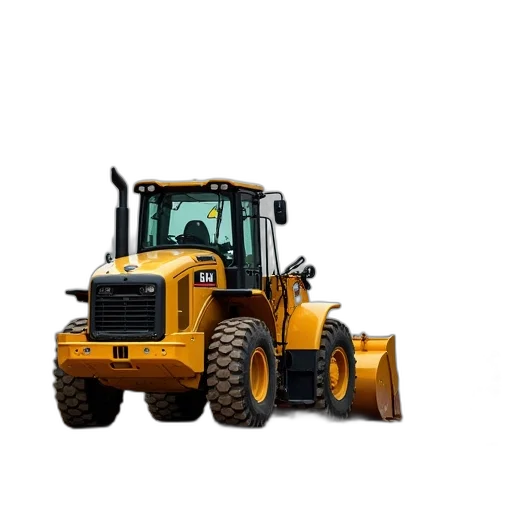 animal, weapon, car, 3d render, photorealistic, concept art, yellow, bulldozer transparent PNG cut-out