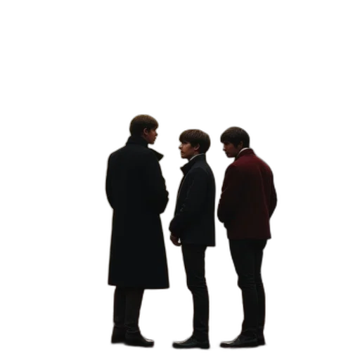 jacket, staff, crown, 3d render transparent PNG cut-out