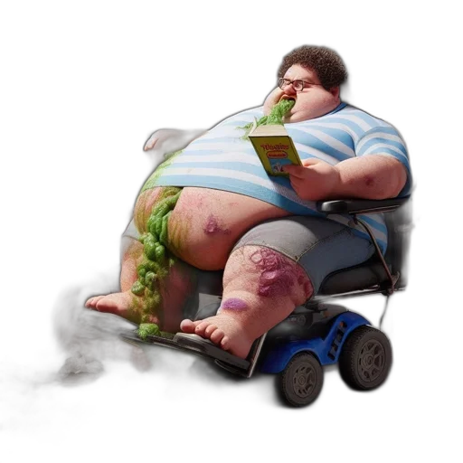 food, car, robot, concept art, photorealistic, fantasy art, 3d render, obese transparent PNG cut-out