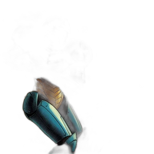 jewelry, weapon, shoes, crown, 3d render, photorealistic, concept art, vaporwave transparent PNG cut-out