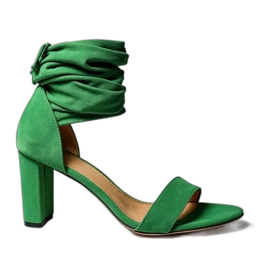 shoes, 3d render, photorealistic, green, earth tones, neon, colorful, jimmy transparent PNG cut-out
