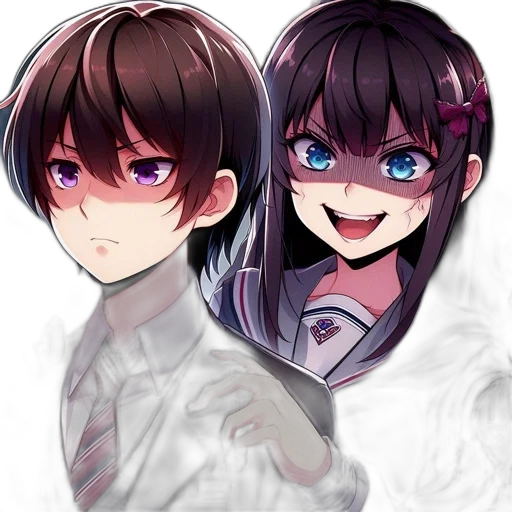 face, mask, creature, anime, pixel art, cartoon, concept art, neon lights transparent PNG cut-out