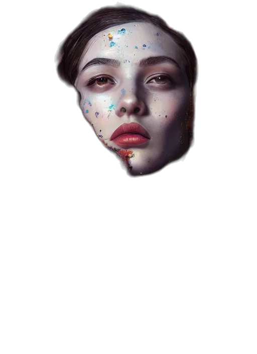 mask, face, creature, crown transparent PNG cut-out