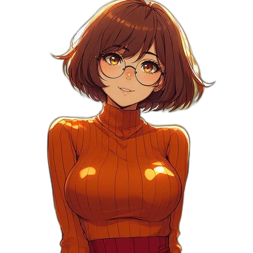 dress, jacket, robot, face, anime, pixel art, cartoon, comic book art transparent PNG cut-out