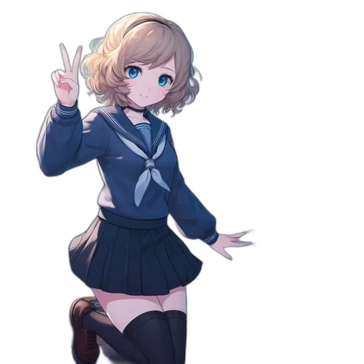 staff, jacket, dress, weapon, anime, pixel art, concept art, cartoon transparent PNG cut-out
