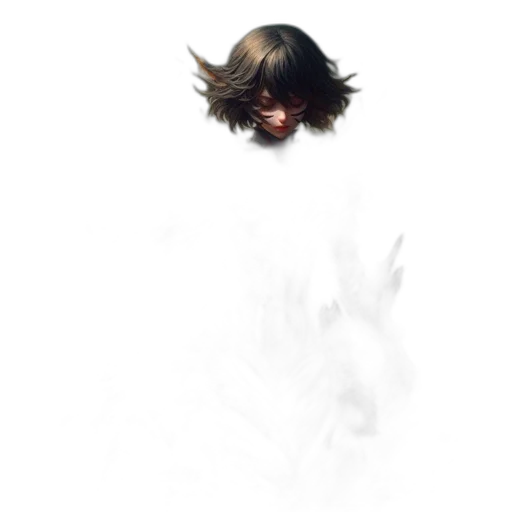 mask, face, hair, creature, concept art, photorealistic, pixel art, fantasy art transparent PNG cut-out