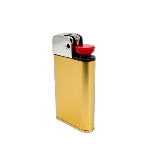 bottle, jewelry, weapon, 3d render, gold-colored, lighter, silver, top transparent PNG cut-out