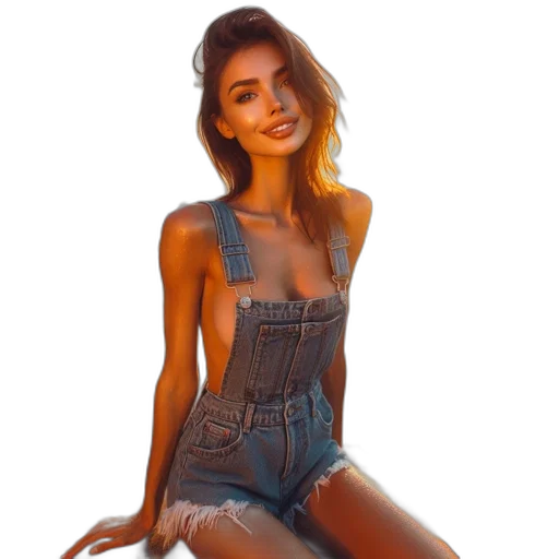 dress, jacket, face, hair, photorealistic, oil painting, concept art, cartoon transparent PNG cut-out