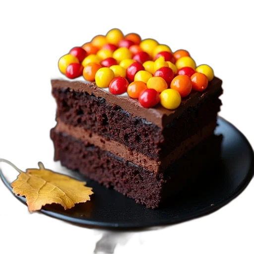 food, crown, hat, 3d render, photorealistic, dark, colorful, close-up transparent PNG cut-out
