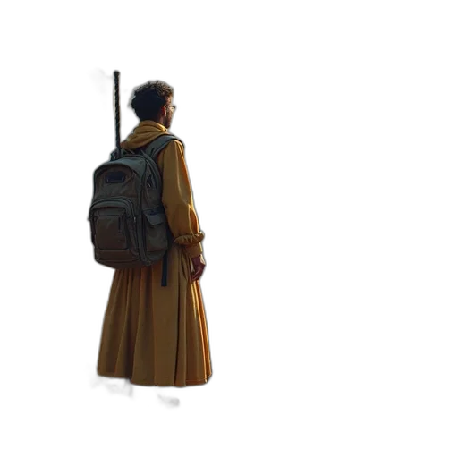 staff, jacket, sword, weapon transparent PNG cut-out