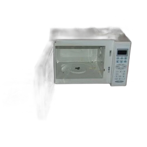 furniture, staff, 3d render, white, microwave, oven, sits, wooden transparent PNG cut-out