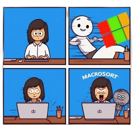 robot, weapon, pixel art, cartoon, fire, amusing, four-panel, comic transparent PNG cut-out