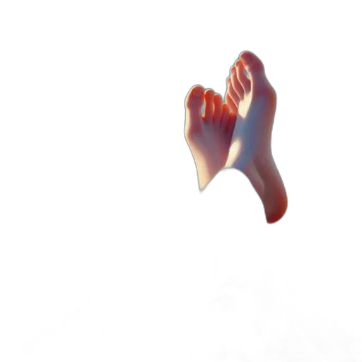 shoes, mask, creature, flower, 3d render, photorealistic, concept art, comic book art transparent PNG cut-out