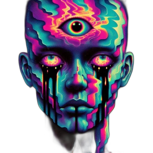 face, mask, creature, jacket, cyberpunk, concept art, comic book art, fantasy art transparent PNG cut-out