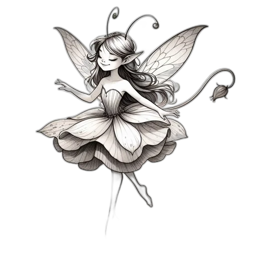 staff, dress, creature, fantasy art, concept art, pixel art, pencil sketch, monochrome transparent PNG cut-out