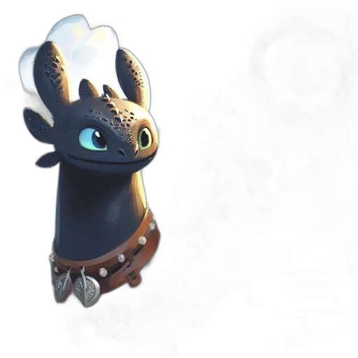 dragon, staff, creature, animal, concept art, 3d render, fantasy art, young transparent PNG cut-out