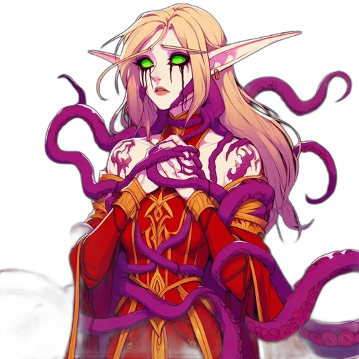 dragon, staff, fantasy art, concept art, pixel art, anime, red, colorful transparent PNG cut-out